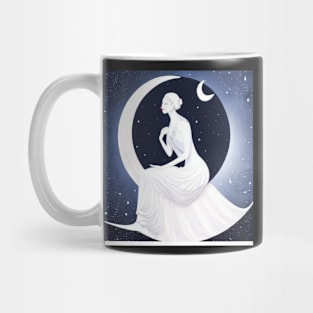 Beautiful design of moon goddess & moon Mug